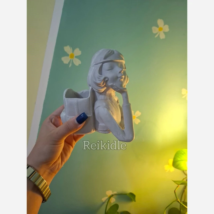قالب جامدادی دختر متفکر قالب سیلیکونی جامدادی دختر