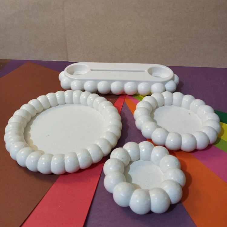 قالب سیلیکونی ست هفت سین توپی مولد سیلیکونی ست هفتسین مخصوص پودر سنگ و انواع مواد مجسمه سازی