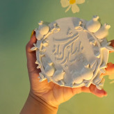 قالب کتیبه شاخه انار سایز کوچک قالب سیلیکونی کتیبه یلدا مخصوص رزین، شمعسازی و پودر سنگ مجسمه سازی...
