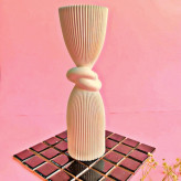 قالب استوانه گره مولد سیلیکونی قالب سیلیکونی استوانه گره مخصوص شمعسازی رزین صابون سازی مجسمه سازی و پودر سنگ