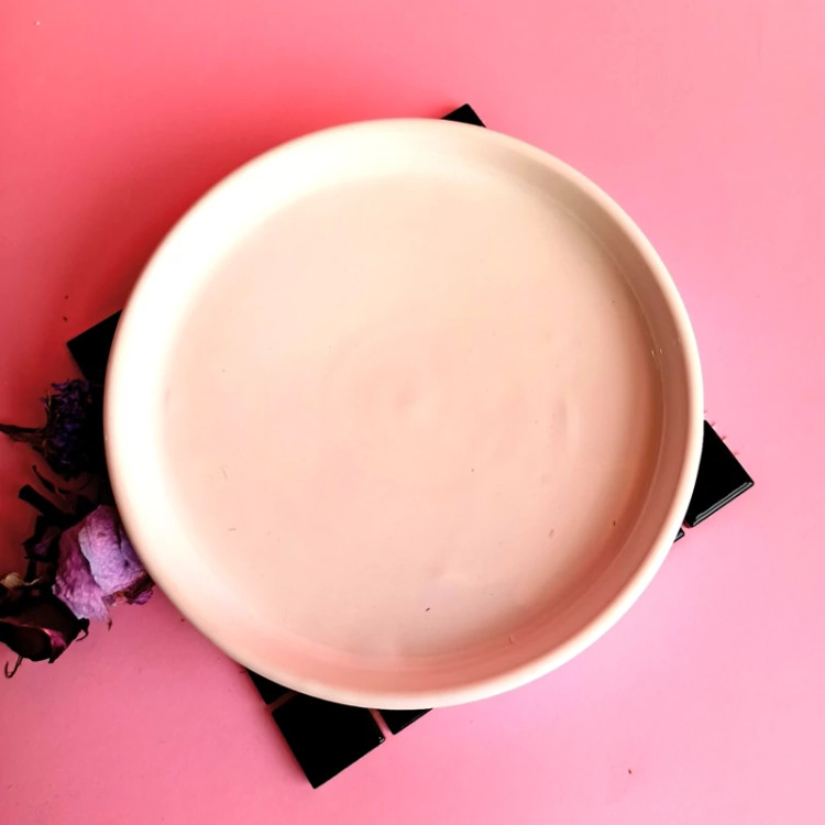 قالب سیلیکونی سینی گرد قطر 17 مناسب تولید انواع ظروف بتنی پودر سنگ رزین و ...