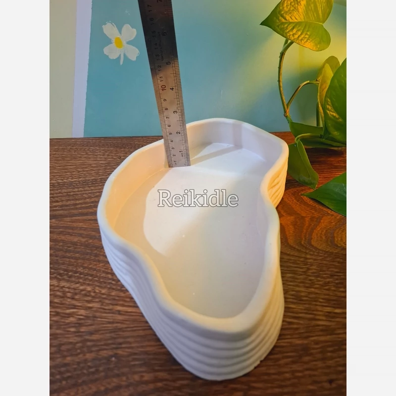 قالب سینی لبه بلند دفرمه قالب سیلیکونی سینه دفرمه مناسب دکوری،میوه خوری،شیرینی خوری