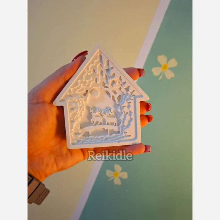 قالب کلبه کریسمسی قالب سیلیکونی کلبه کریسمسی