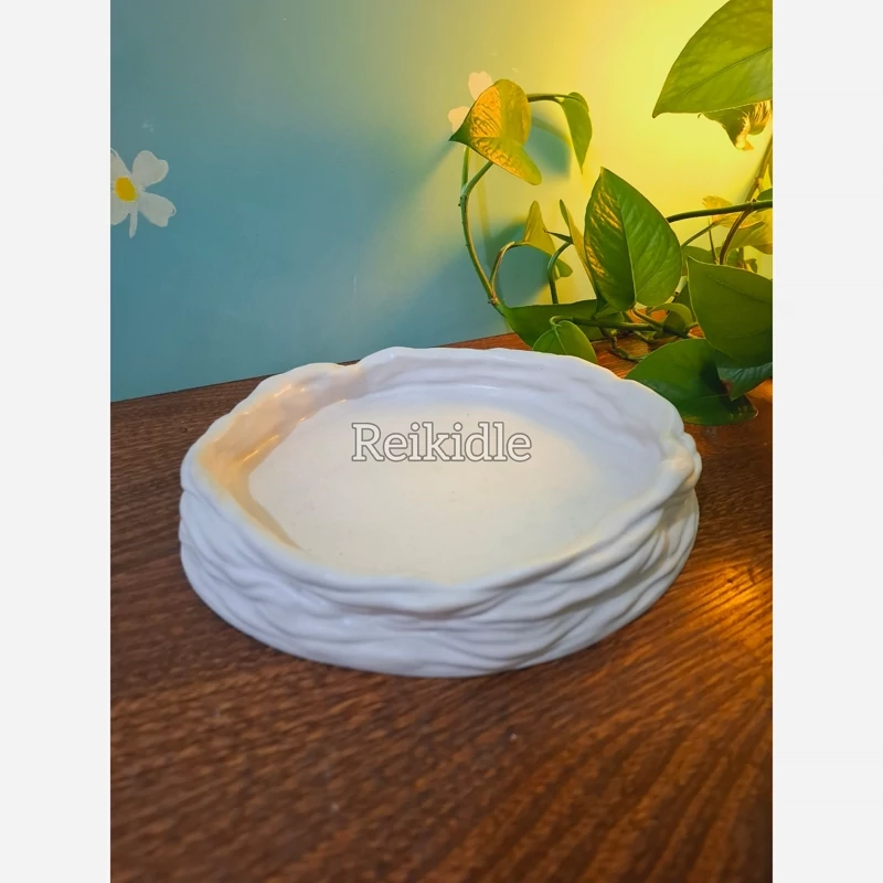 قالب سینی لبه بلند چروک قالب سیلیکونی دیس لبه دار مخصوص شیرینی خوری، میوه خوری و هفتسین