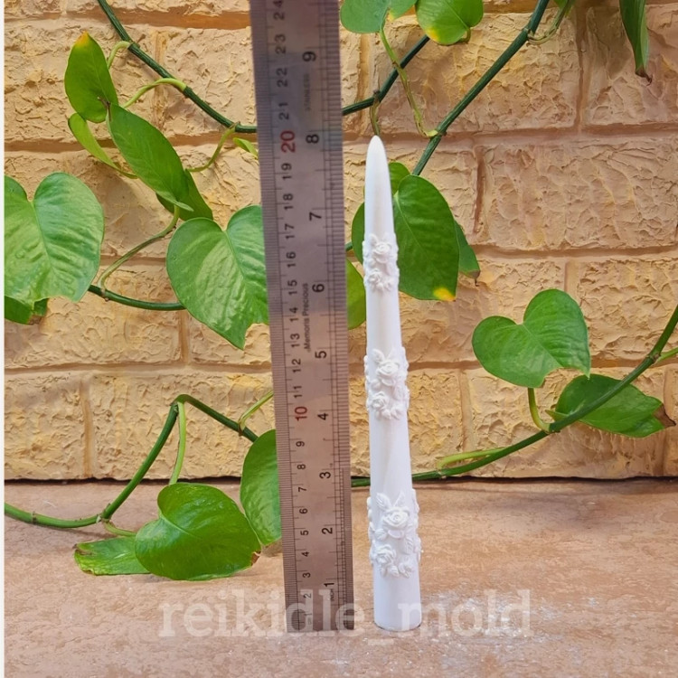 قالب سیلیکونی شمع قلمی گل ریز قالب شمع قلمی گل ریز