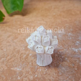 قالب سیلیکونی دسته گل غنچه 4 سانت قالب دسته گل غنچه