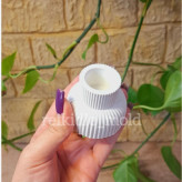 قالب سیلیکونی جاشمعی شیار دار قالب سیلیکونی شمعدان شیار دار