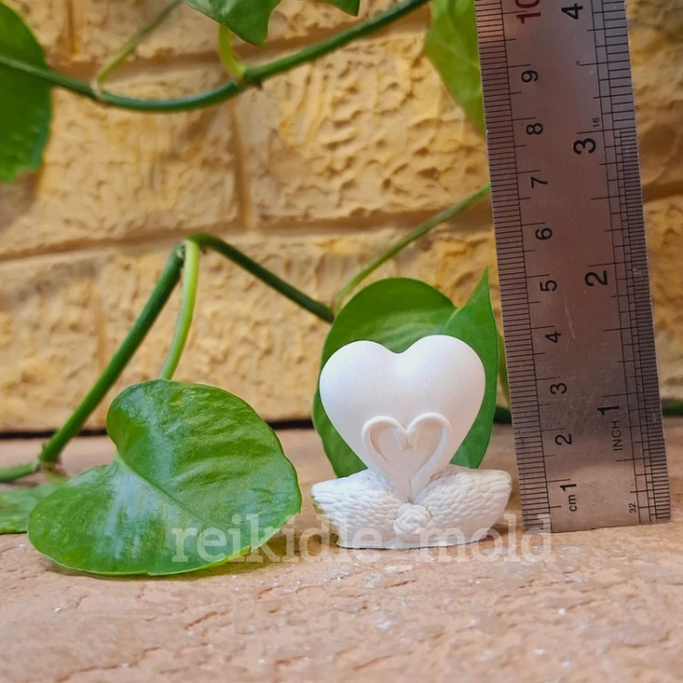 قالب سیلیکونی قلب قو قالب قلب قو