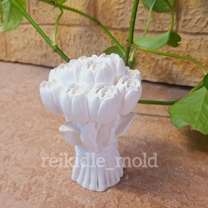 قالب سیلیکونی دسته گل رز بزرگ قالب دسته گل رز بزرگ