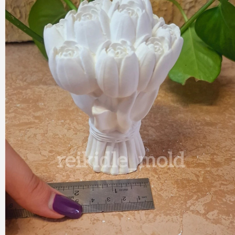قالب سیلیکونی دسته گل رز بزرگ قالب دسته گل رز بزرگ