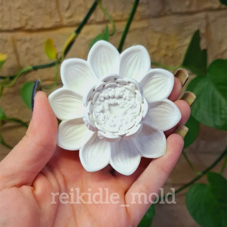 قالب سیلیکونی گل نیلوفر آبی بزرگ کد 2 قالب نیلوفر آبی بزرگ