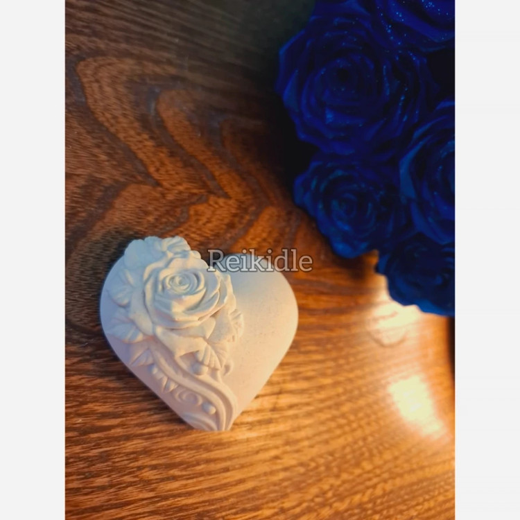 قالب قلب گلدار کوچک قالب سیلیکونی قلب گلدار کوچک