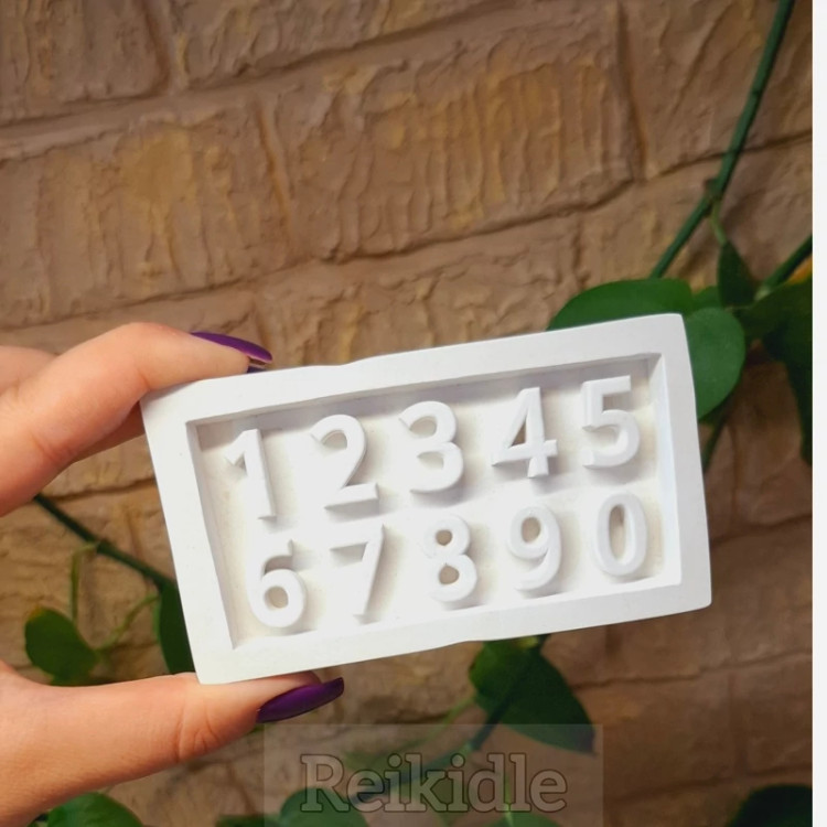 قالب سیلیکونی اعداد(شات نیست خروجی اعداد به صورت تکی هست)قالب اعداد