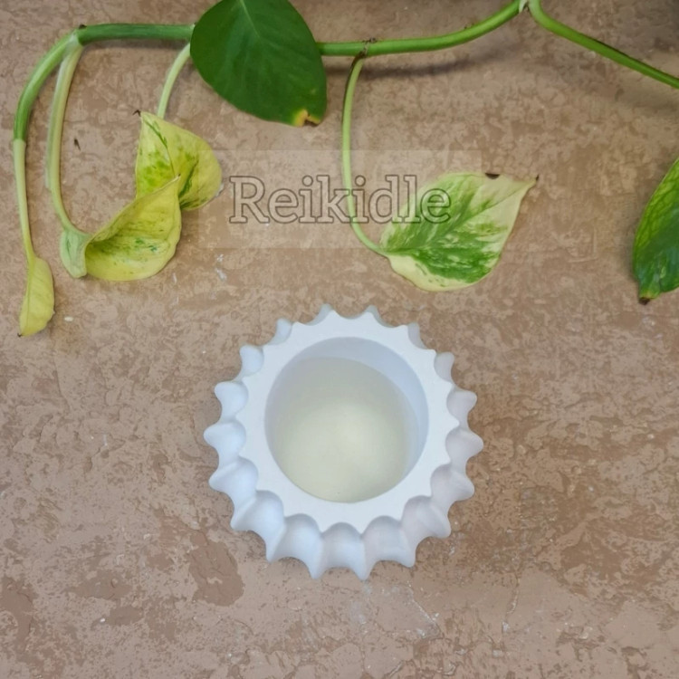 قالب سیلیکونی گلدان شیار دار کوزه ای قالب گلدان شیار دار کوزه ای