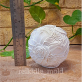 قالب سیلیکونی گوی گل رز قالب گوی گل رز درشت