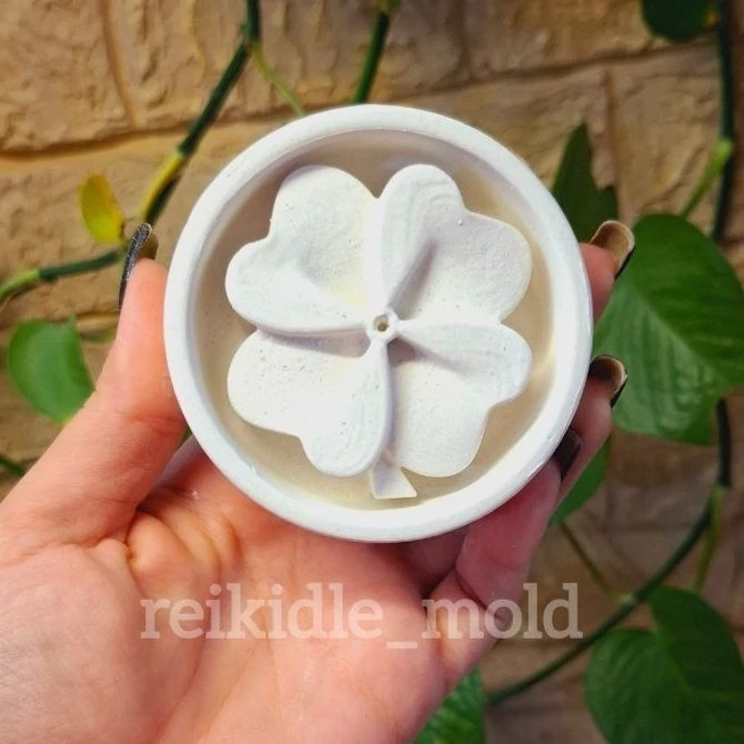 قالب سیلیکونی جاعودی شبدر قالب جاعودی گل شبدر