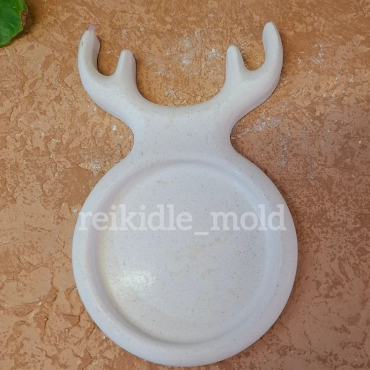 قالب سیلیکونی زیر لیوانی شاخ گوزن قالب زیر لیوانی شاخ گوزن