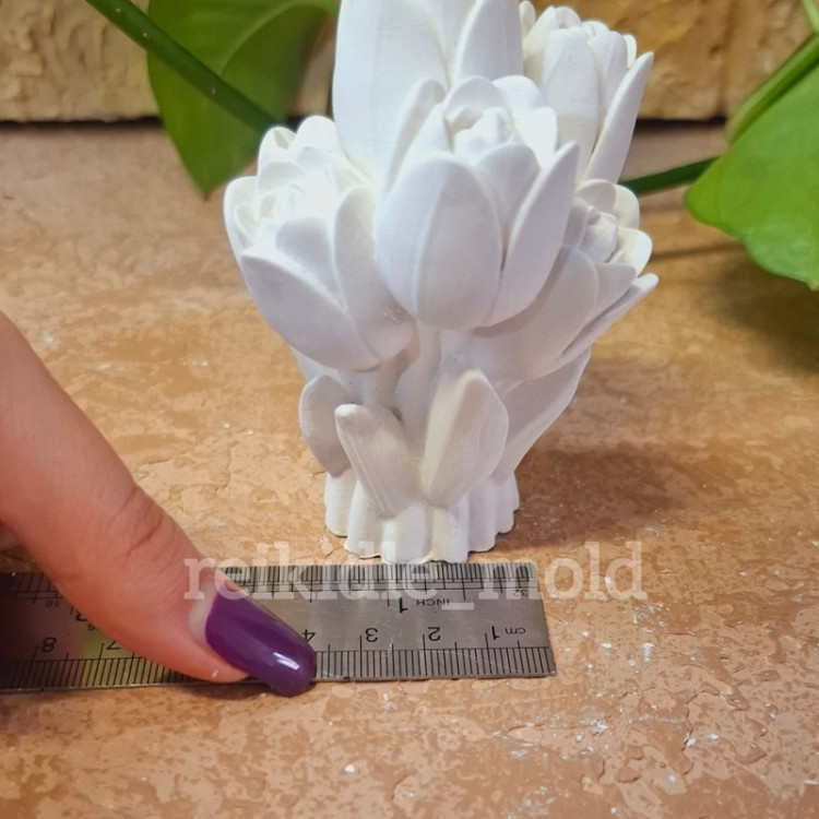 قالب سیلیکونی دسته گل رز کوچک قالب دسته گل رز کوچک
