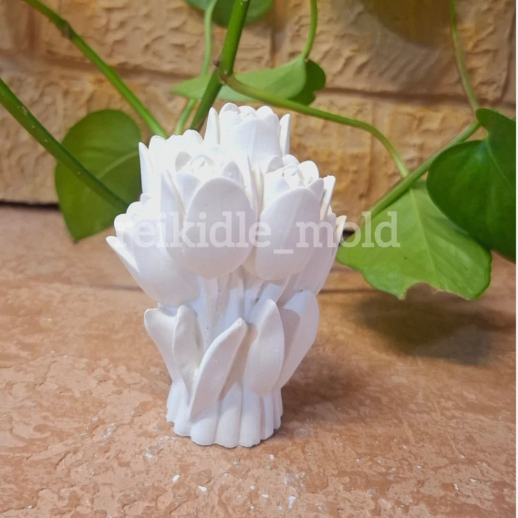 قالب سیلیکونی دسته گل رز کوچک قالب دسته گل رز کوچک