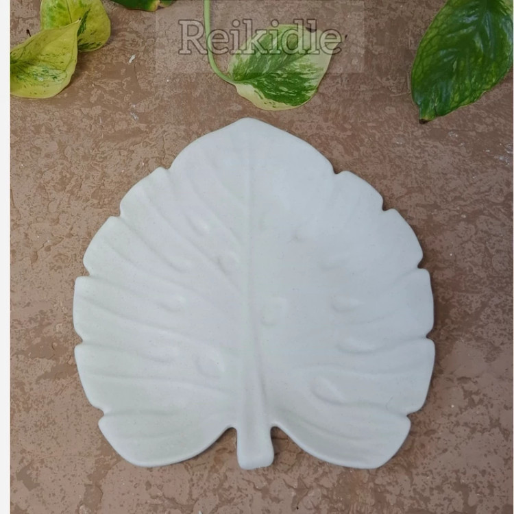 قالب سیلیکونی بشقاب برگ مناسب شیرینی خوری و میوه خوری قالب بشقاب برگ