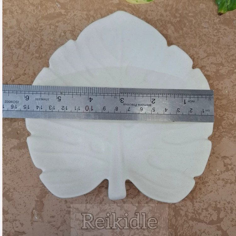 قالب سیلیکونی بشقاب برگ مناسب شیرینی خوری و میوه خوری قالب بشقاب برگ
