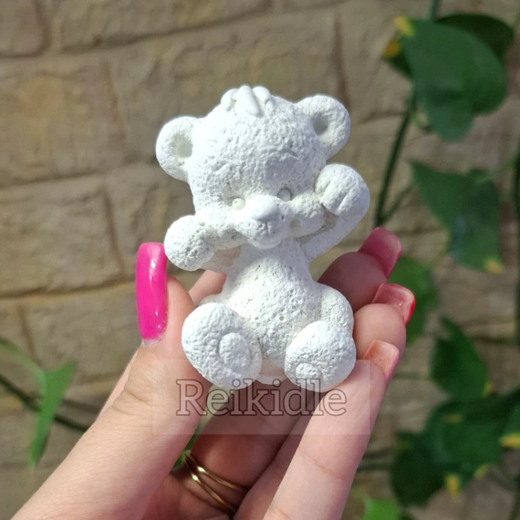 قالب سیلیکونی تدی کوچولو پشت تخت قالب خرس کوچولو
