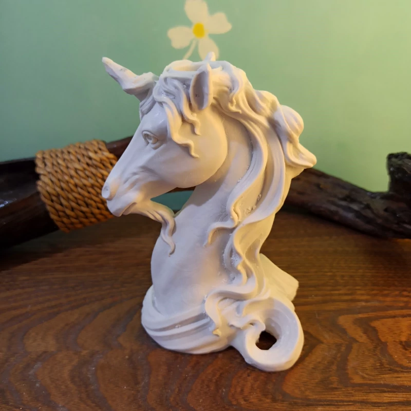 قالب سیلیکونی جاشمعی تک شاخ مولد سیلیکونی شمعدان مناسب دکوری مخصوص پودر سنگ مجسمه سازی...