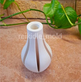 قالب گلدان خمره ای شیار دار کوچک قالب سیلیکونی گلدان خمره ای شیار دار کوچک