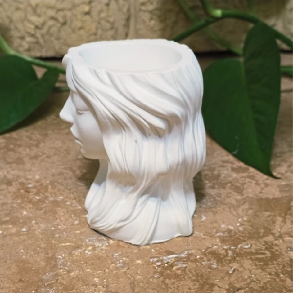 قالب جامدادی دختر قالب سیلیکونی گلدان دختر