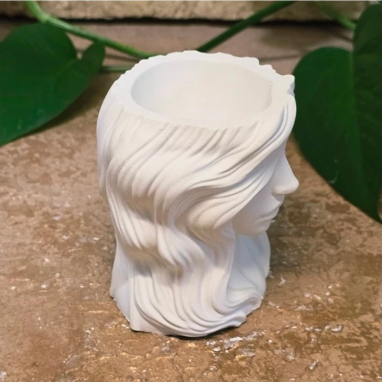 قالب جامدادی دختر قالب سیلیکونی گلدان دختر