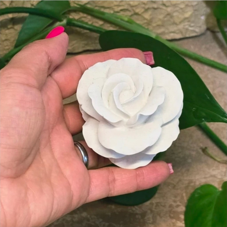 قالب گل رز ارتفاع 5 قالب سیلیکونی گل رز