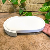 قالب سیلیکونی سینی بیضی پایه دار مدل پایه هلالی