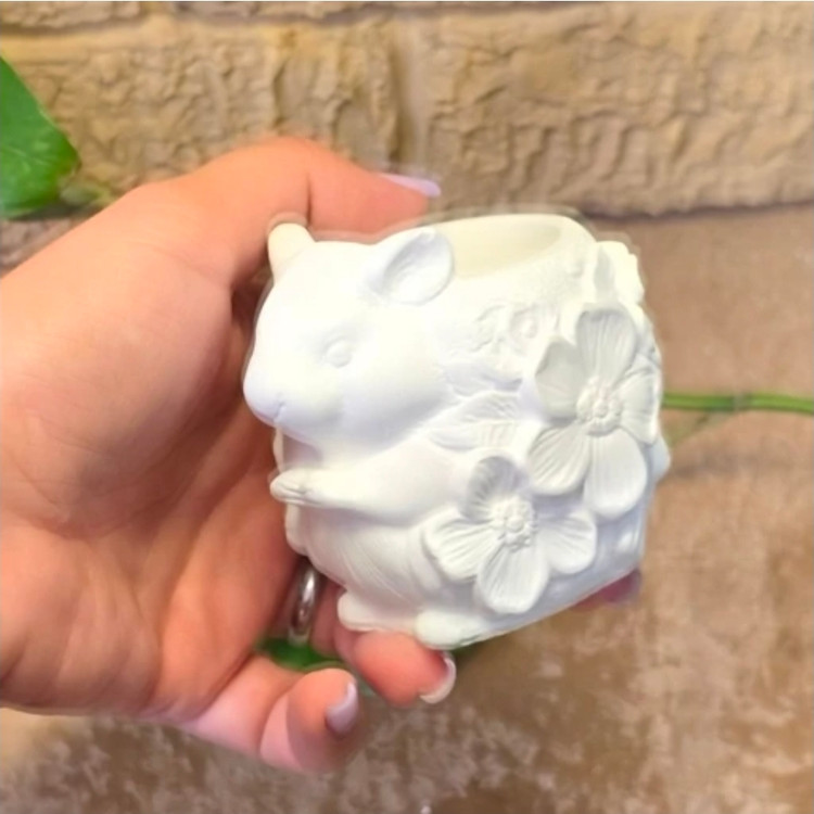 قالب سیلیکونی گلدان و جامدادی همستر