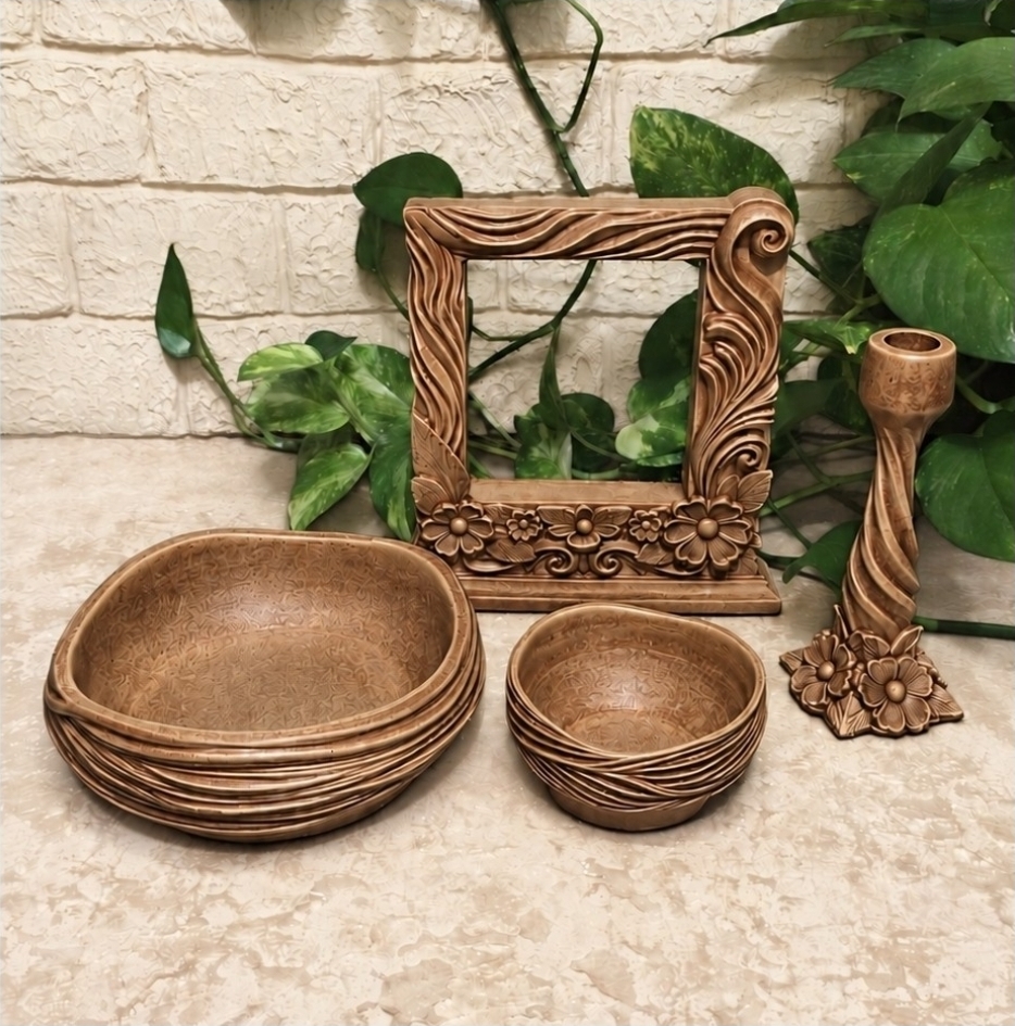 قالب سیلیکونی ست چوبینه قالب ست هفت گسین چوبینه 4 تکه
