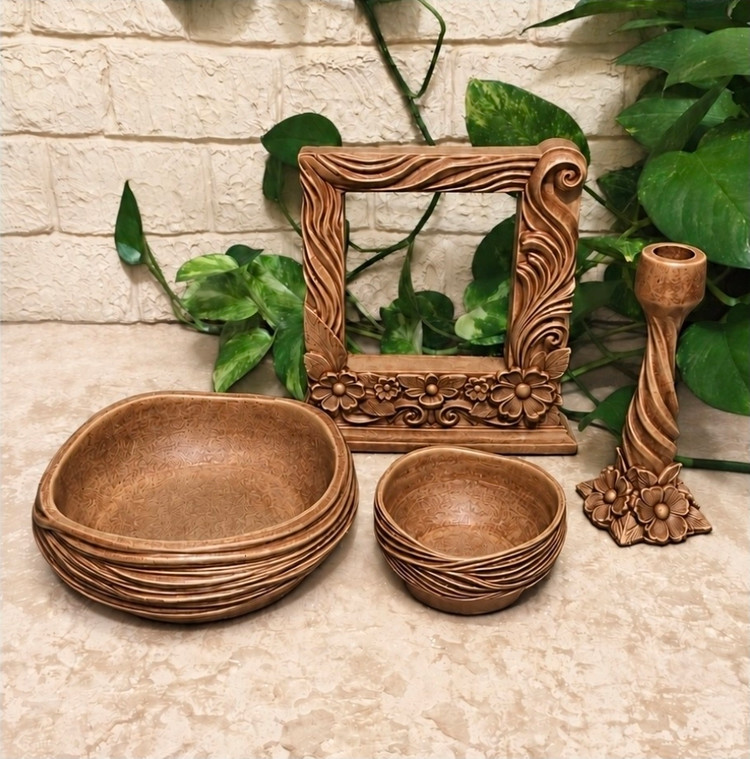 قالب سیلیکونی ست چوبینه قالب ست هفت گسین چوبینه 4 تکه